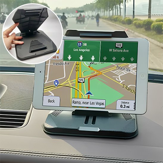 Support Téléphone Voiture | Base Silicone Lestée & Vue Surelevée - Automobile4roues.com