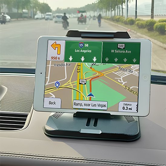 Support Téléphone Voiture | Base Silicone Lestée & Vue Surelevée - Automobile4roues.com