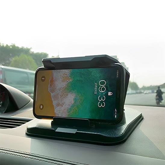 Support Téléphone Voiture | Base Silicone Lestée & Vue Surelevée - Automobile4roues.com