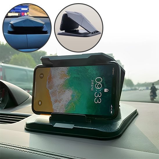 Support Téléphone Voiture | Base Silicone Lestée & Vue Surelevée - Automobile4roues.com