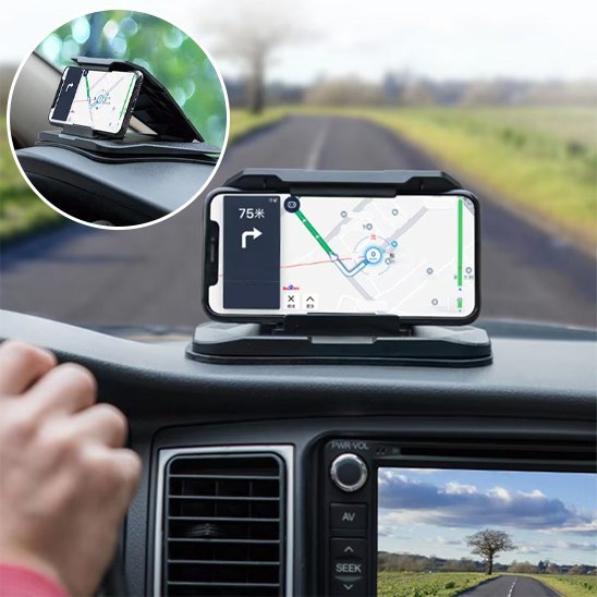 Support Téléphone Voiture | Base Silicone Lestée & Vue Surelevée - Automobile4roues.com