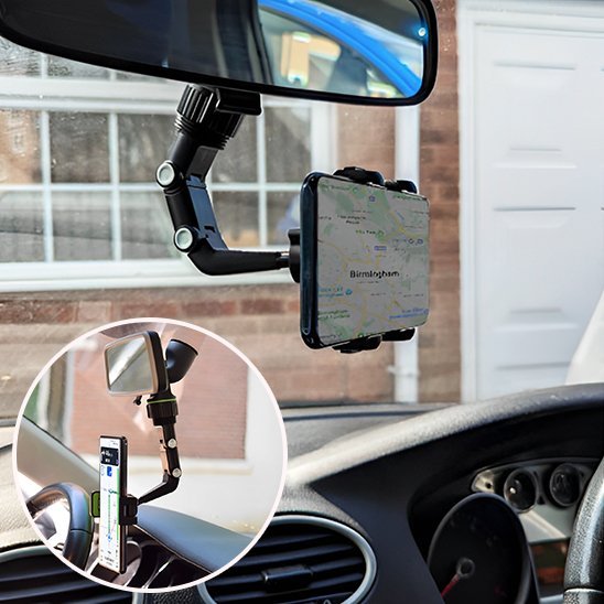 Support Téléphone Voiture | Ventouse Pare-Brise & Bras Articulé - Automobile4roues.com