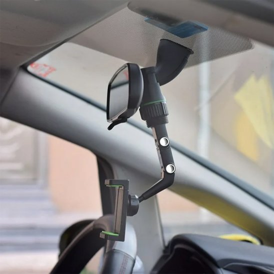 Support Téléphone Voiture | Ventouse Pare-Brise & Bras Articulé - Automobile4roues.com