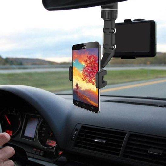 Support Téléphone Voiture | Ventouse Pare-Brise & Bras Articulé - Automobile4roues.com