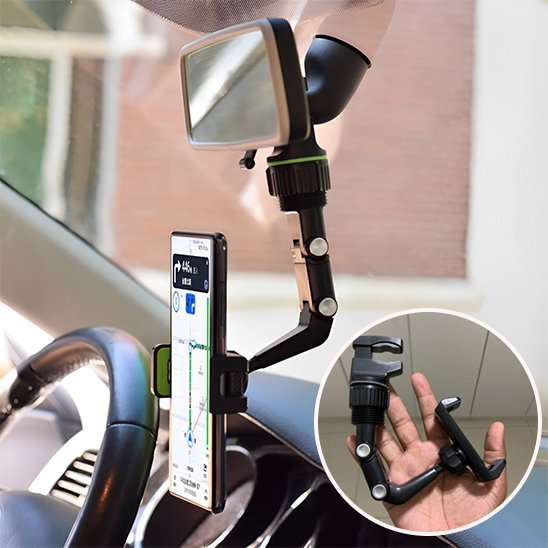 Support Téléphone Voiture | Ventouse Pare-Brise & Bras Articulé - Automobile4roues.com