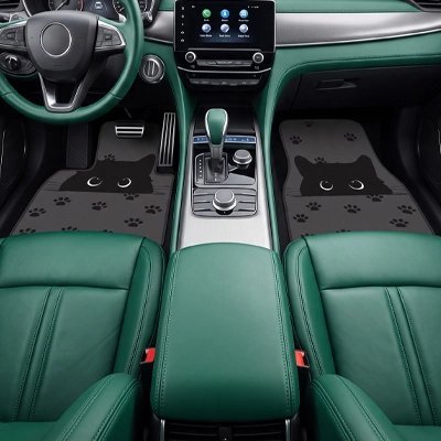 Tapis de sol voiture chat | Empreintes de pattes - Automobile4roues.com