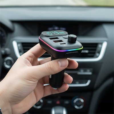 Transmetteur fm bluetooth | Charge Rapide HD - Automobile4roues.com