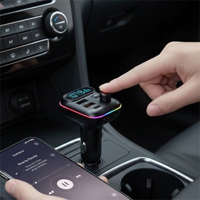 Transmetteur fm bluetooth | Charge Rapide HD - Automobile4roues.com