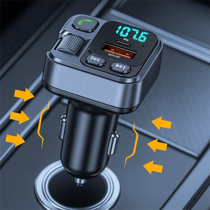 Transmetteur FM Bluetooth | Charge Rapide Mains-Libres - Automobile4roues.com