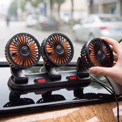 Ventilateur voiture | Double Tête Pivotante