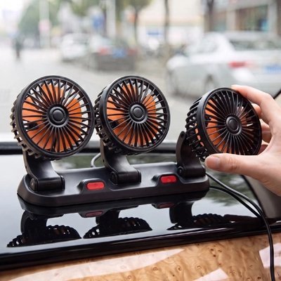 Ventilateur voiture | Double Tête Pivotante - Automobile4roues.com