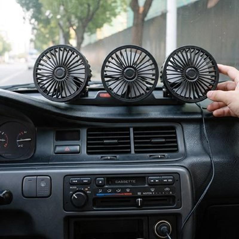 Ventilateur voiture | Double Tête Pivotante